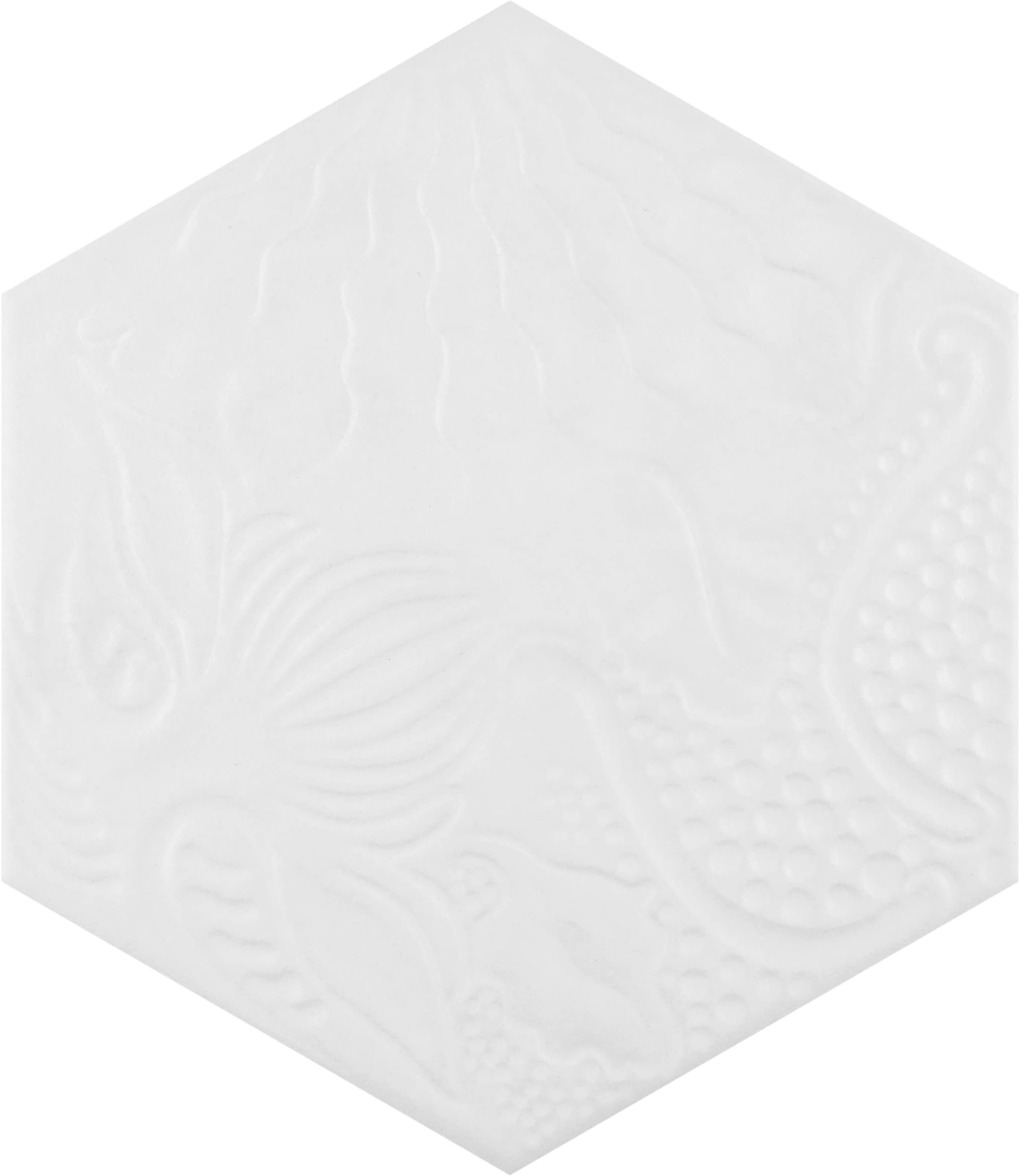 8x8 Flora Black White Porcelain Tile by Squarefeet Depot (10pcs ...