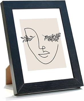 Bright Color Gallery Photo Frame Wall Picture Frames Sets for Wall Decor Collages Frame for Home Decoration Multiple Sizes 5x7, 6x8, 8x10, 11x14 Wall Frame Tabletop Mount Black,4x6