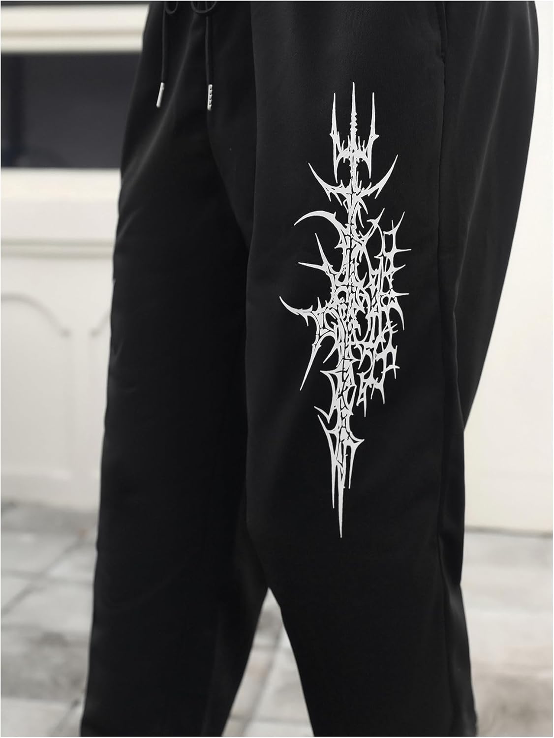 SHENHE Men's Graphic Drawstring Jogger Track Pants Loose Athletic Sports Sweatpants Streetwear - Image 8