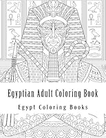 Egyptian Adult Coloring Book : Simple Large One Sided Stress Relieving, Relaxing Sea Shells and Turtles Coloring Book for Grownups and Youths. Easy Egypt Designs and Patterns for Relaxation Egyptian S 1974431134 Book Cover