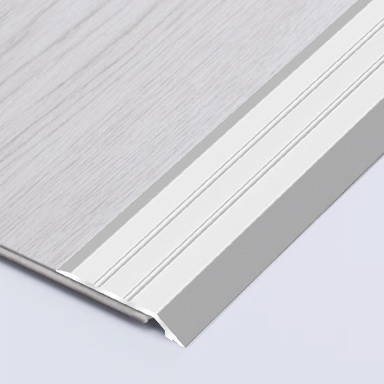 Transition Strip for Carpet to Wood, Smooth Floor Edging for Doorways, Adjustable Threshold Ramp
