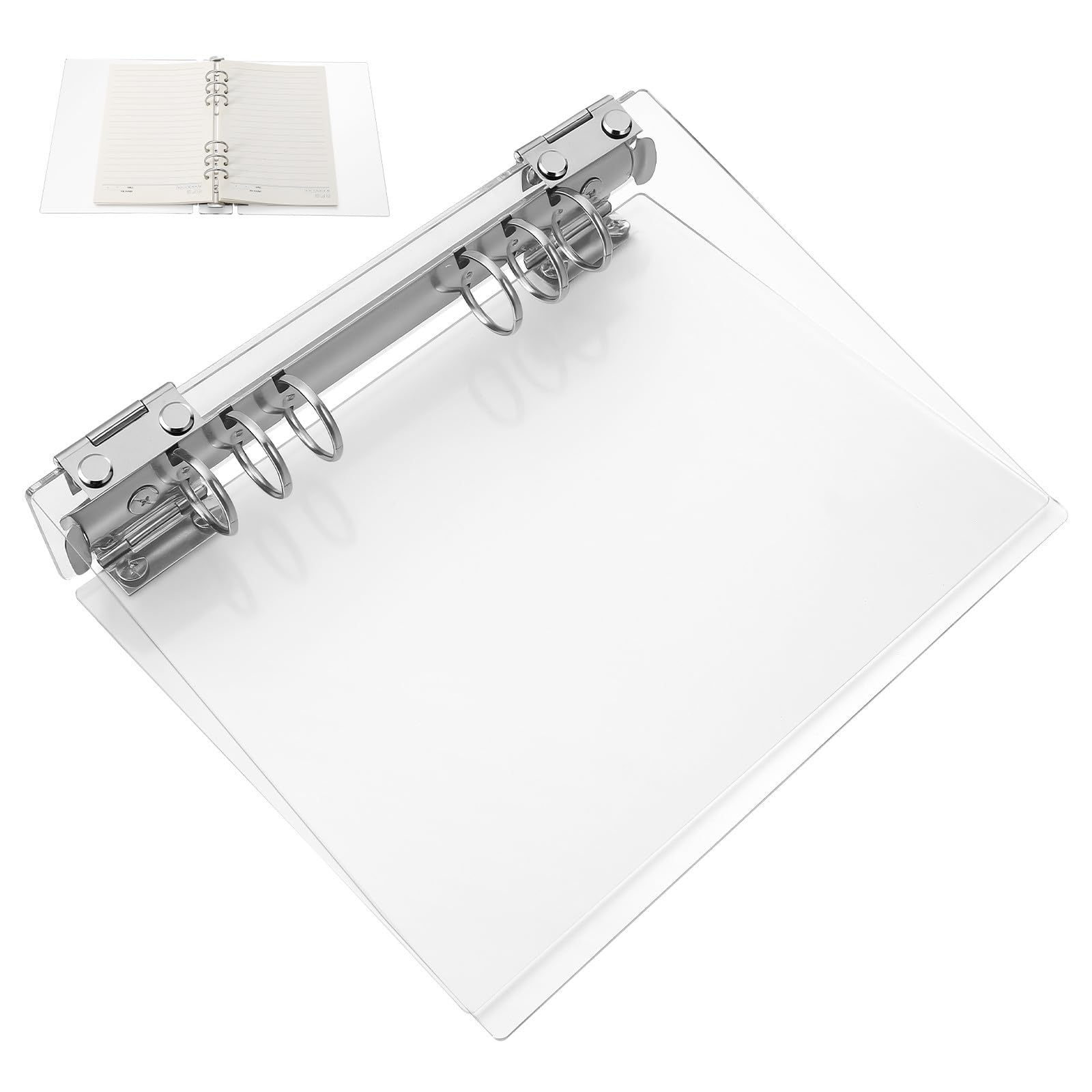 Healeved Couverture de classeur en acrylique transparent A5