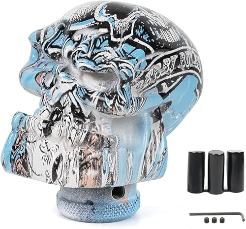 muge racing Pomo de palanca de cambios para la mayoría de automóviles manuales automáticos, camiones, SUV, color azul