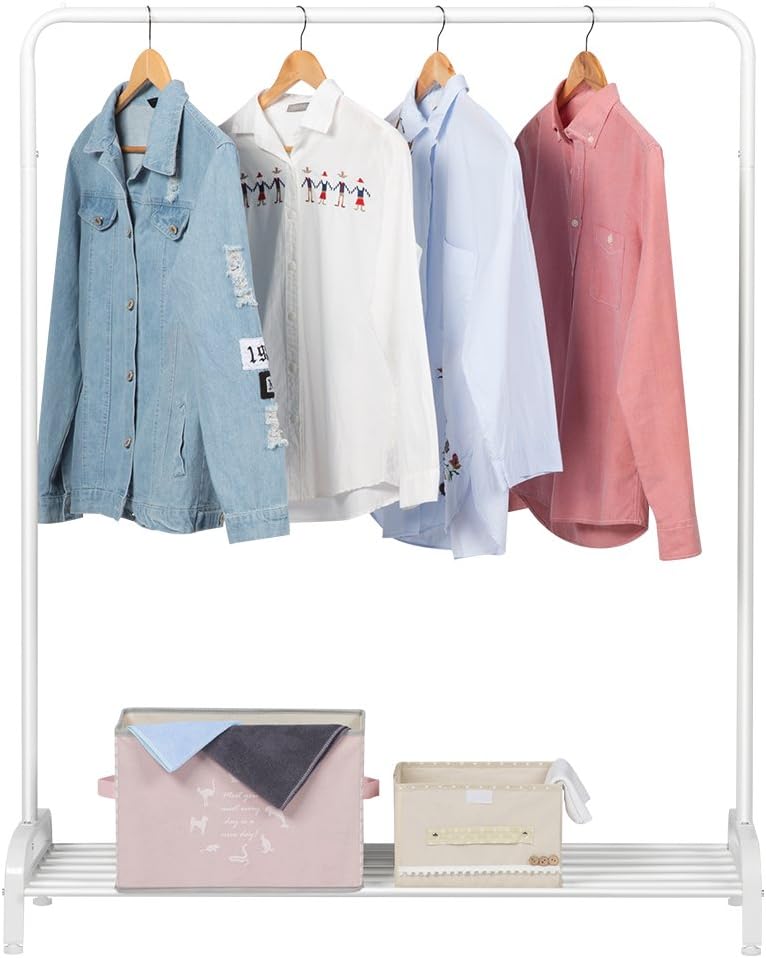 cremagliera per abiti con ripiano