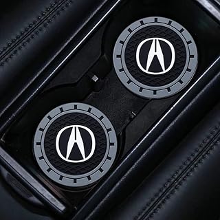 2Pieces Silicone Non-Slip Car Cup Holder Coasters Suited for Acura CDX NSX RDX RLX TLX TLX-L,etc Car Interior Accessories(2.75 Inch)