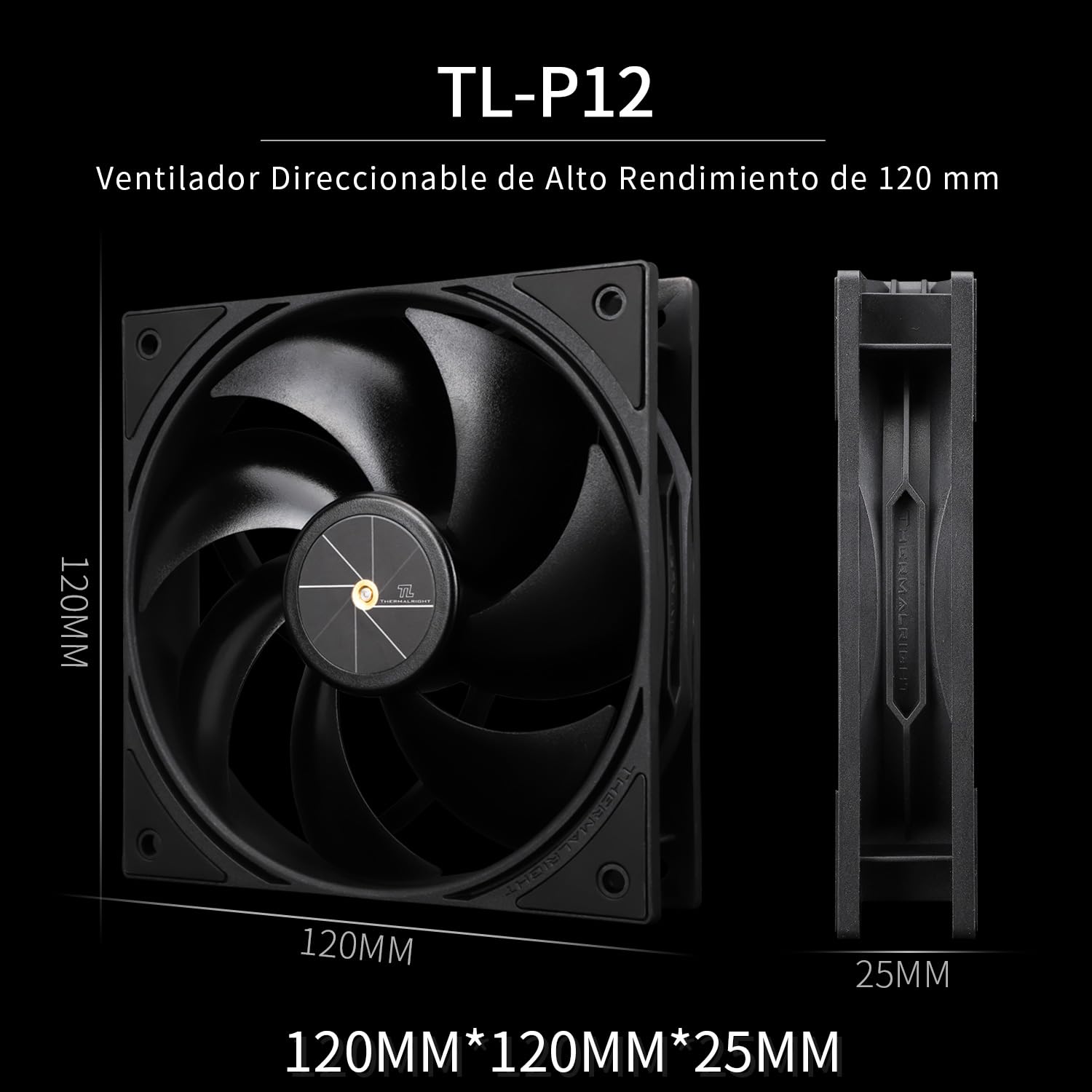 Thermalright Assassin X 120R - Refrigeratore digitale per CPU, schermo digitale, TL-P12 PWM Quiet Fan CPU, supporto AM4/AM5, Intel LGA1851/1700/1150/1151/1200