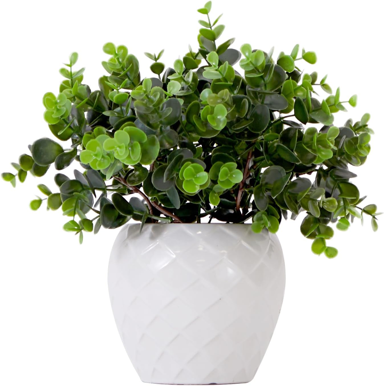 Nearly Natural 11in. Artificial Boxwood Plant with Decorative Planter