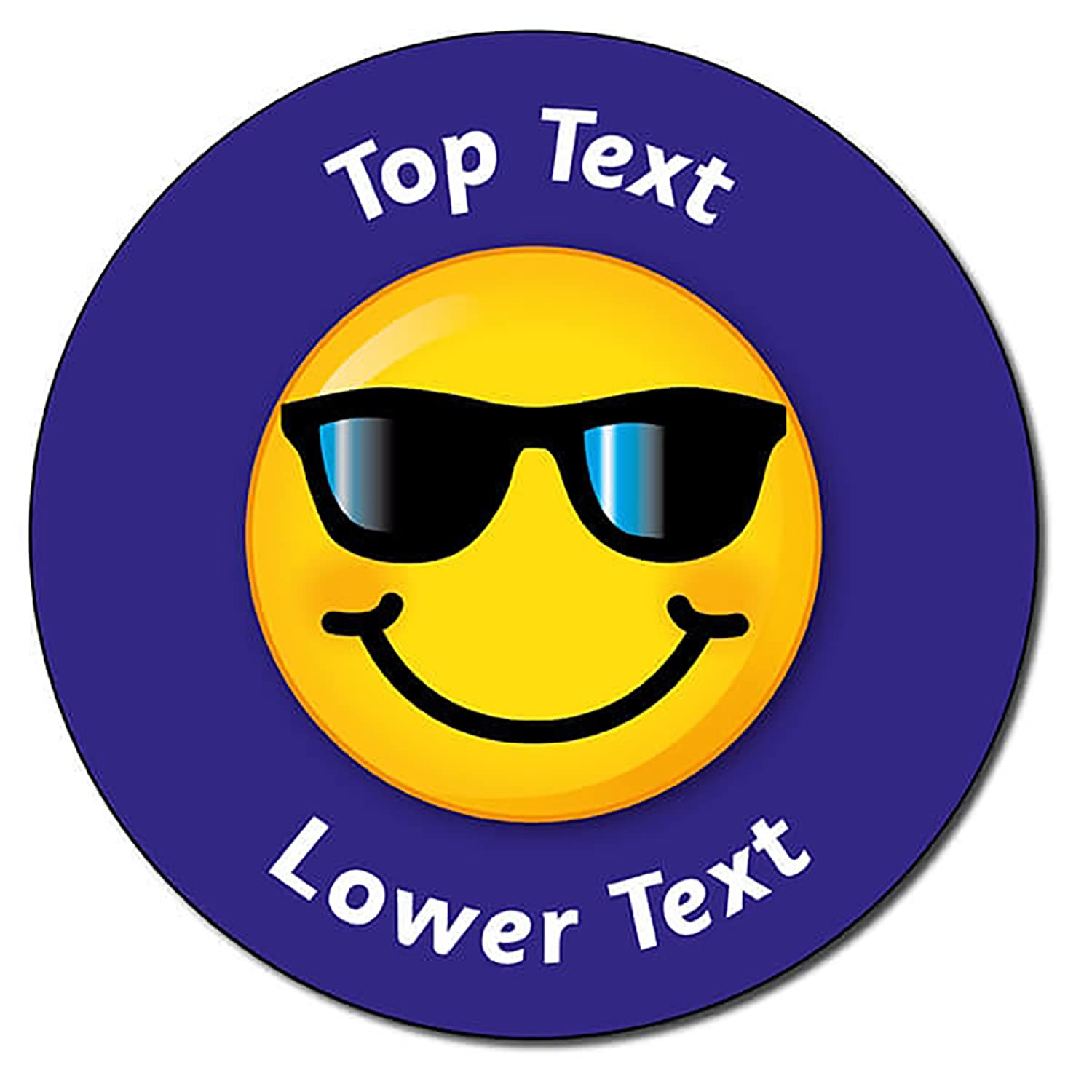 Primary Teaching Services Ltd Multicoloured 105 Personalised Smiley Happy Cool Emoticon Childrens Pupils Motivational School Praise Teachers Reward Stickers 37Mm Primary Teaching Services…