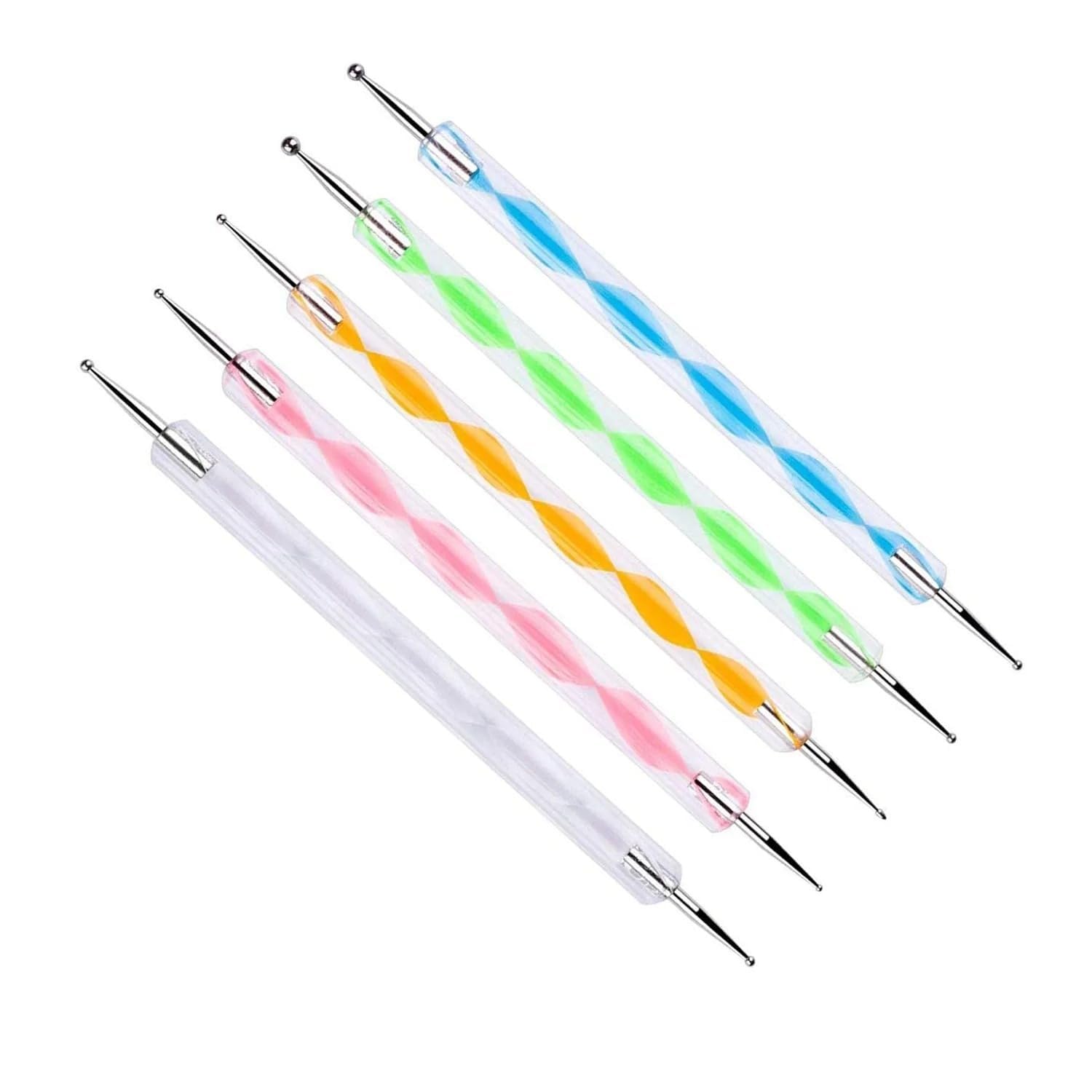 Nail Art Brushes 5 Pc – Professional Nail Art Kit with Acrylic Brushes, Point Pen & Cleaning Brush – Multipurpose Tools for Gel, Acrylic and Manicure Designs – Perfect for DIY Nails Fashion-image-22