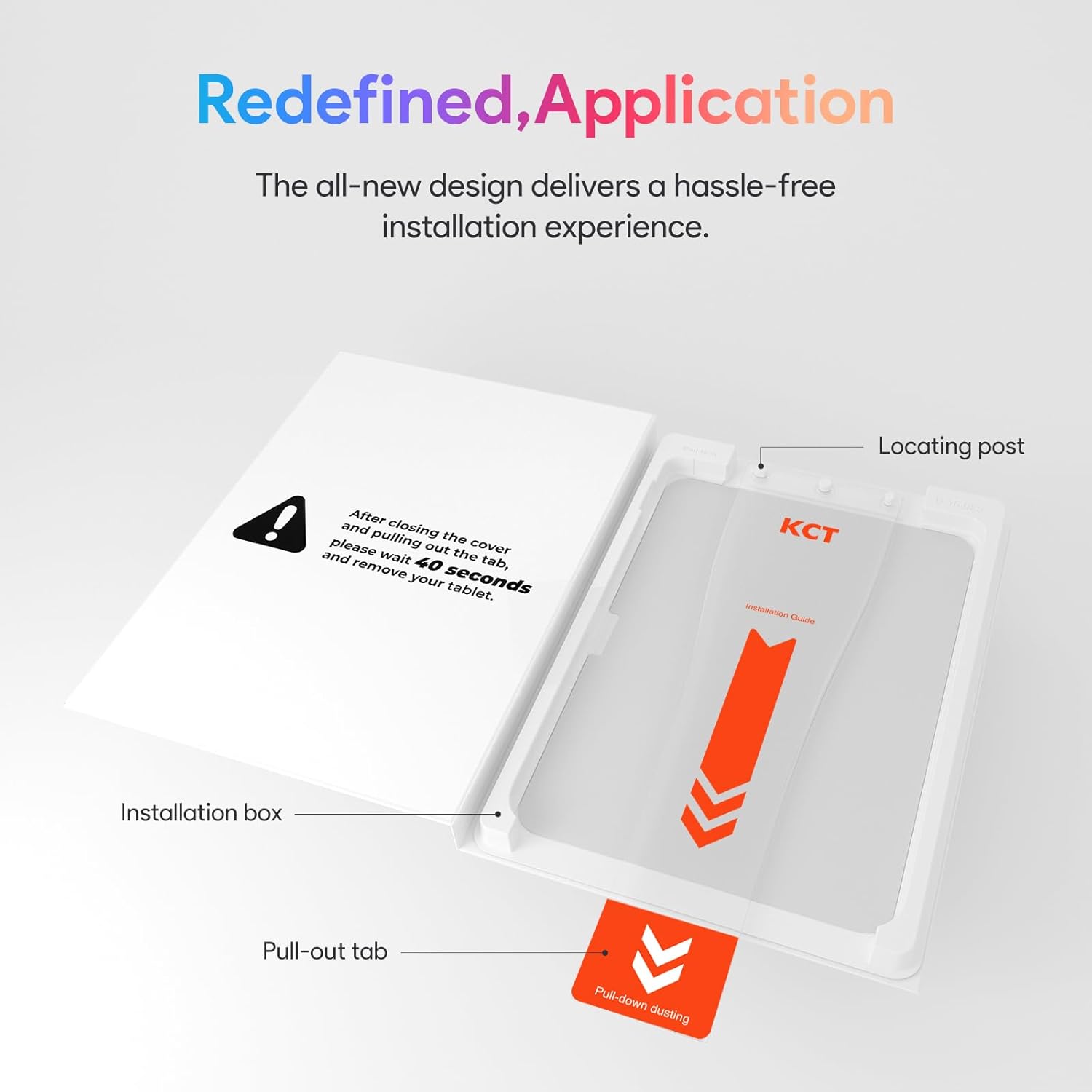 KCT 2 Pack Paperfeel Glass Screen Protector Compatible with iPad Air 11 Inch 2025/2024 [7th/6th Generation, M3/M2], Matte Surface, Tempered Glass, Easy Application Tray - Image 3