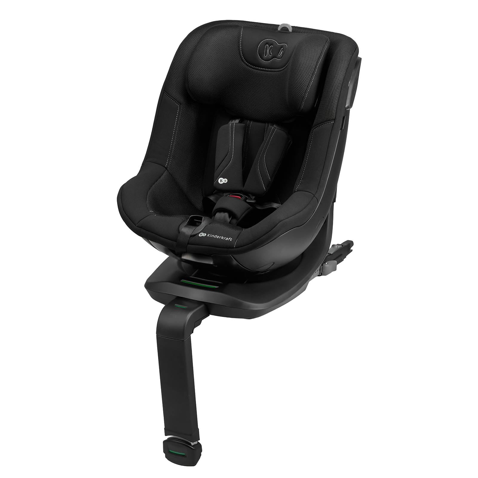 Kinderkraft I-GUARD PRO i-Size, siège auto rotatif 360°, 61–105 cm, ISOFIX, jambe de support, harnais 5 points, H-GUARD, SPS+, Noir