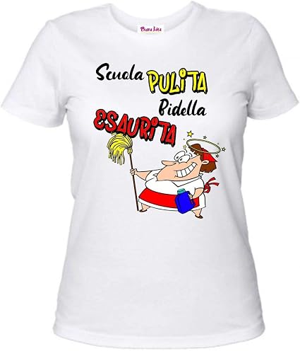 T-shirt girocollo bianca XXL con stampa logo personalizzata