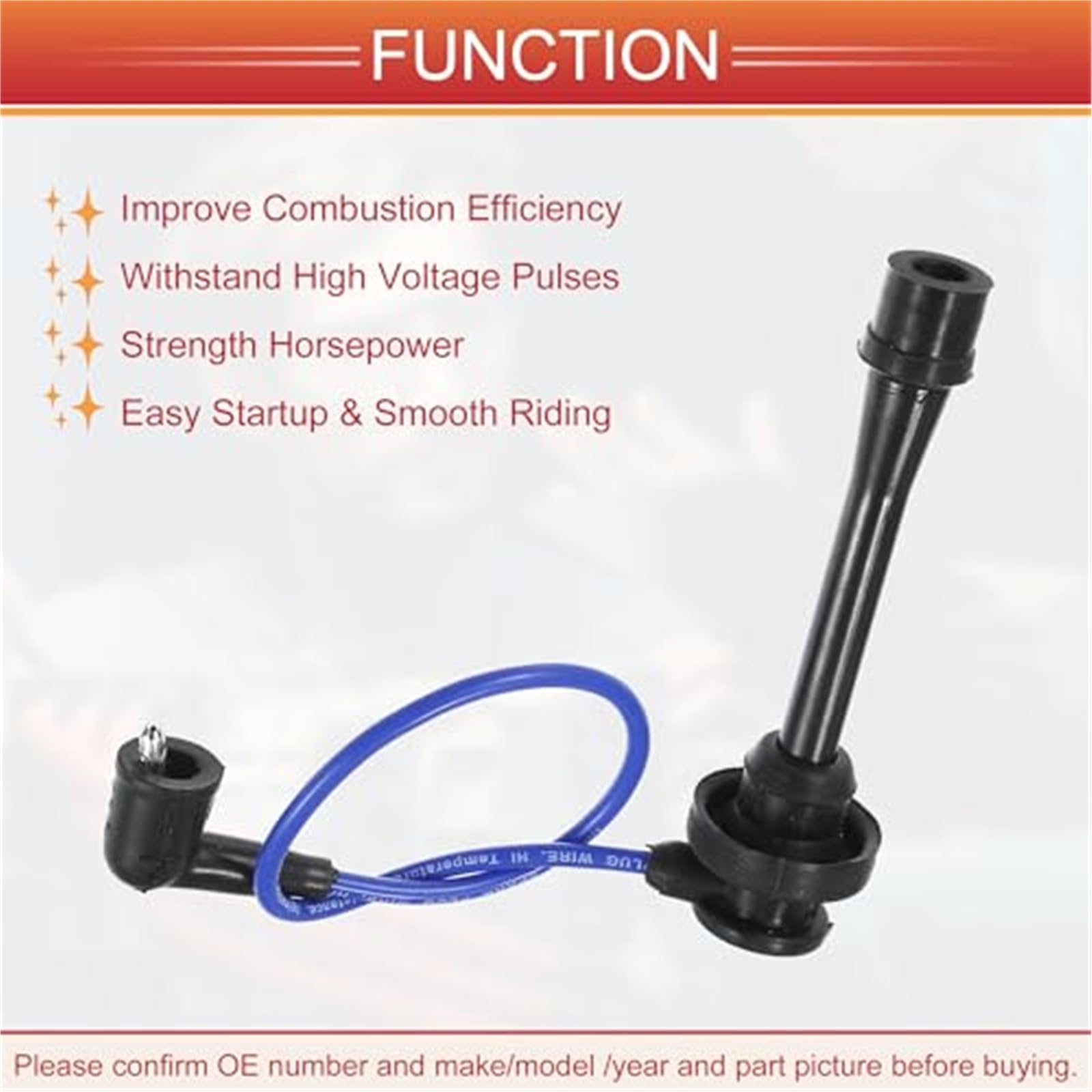 Przewody cewek zapłonowych do świec zapłonowych, kabel 5 mm, do Mitsubishi, Montero Sport Montero 3.5L 3.0L 1997-2008 nr MD338249 Opakowanie 6 szt. Przewód zapłonowy do samochodów
