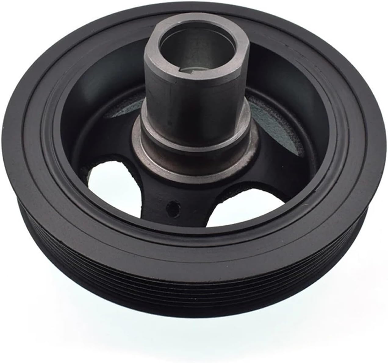 Engine Crankshaft Pulley Cast Iron 12303-EB70B Compatible with Nissan NavaraD40 2.5L 2005-2009 2010-2014