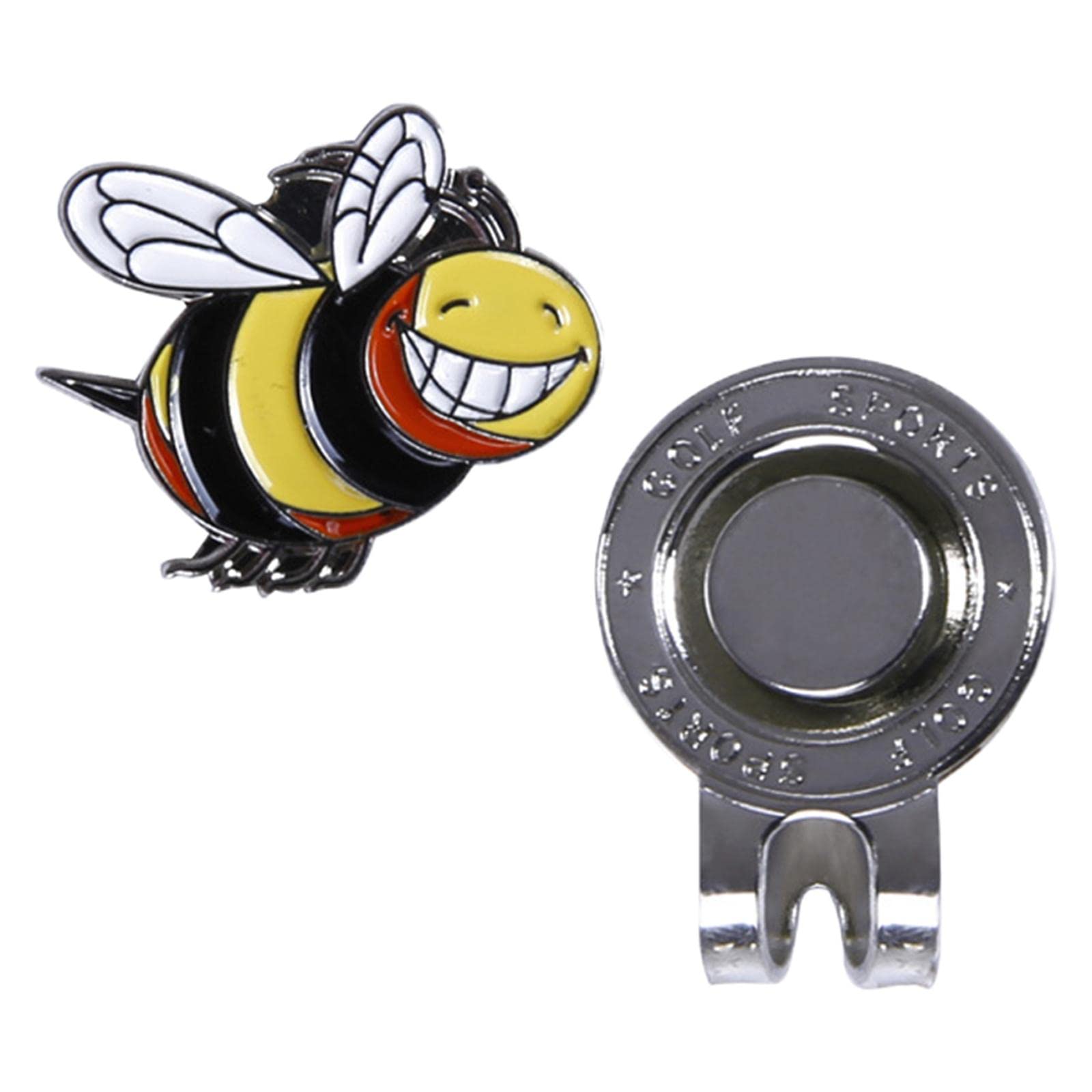 Milageto Marcador de Golf con Imán para Visera Accesorio de Golf Aleacion Solida Facil de Colocar en Gorra O Cinturon para Entrenamiento de Precisión