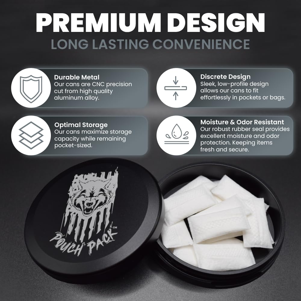 Pouch Pack - Metal Container for Zyn | Zyn Metal Can | Zyn Holder