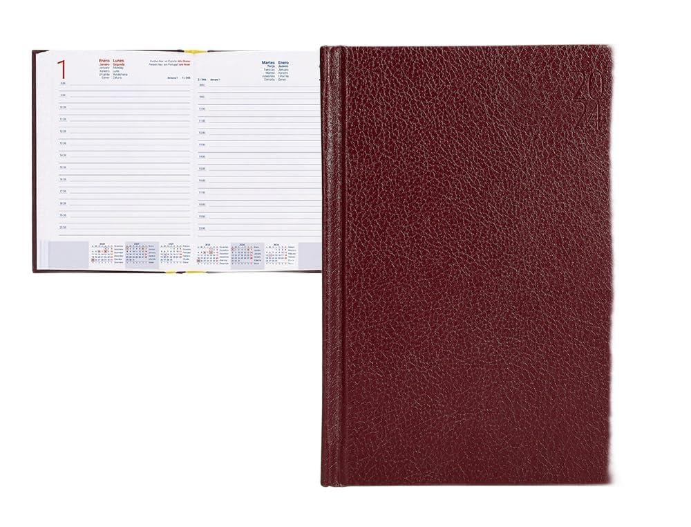 Liderpapel Corfu Bound Diary 15 x 21 cm 2024 Day Page Red Paper 60 g