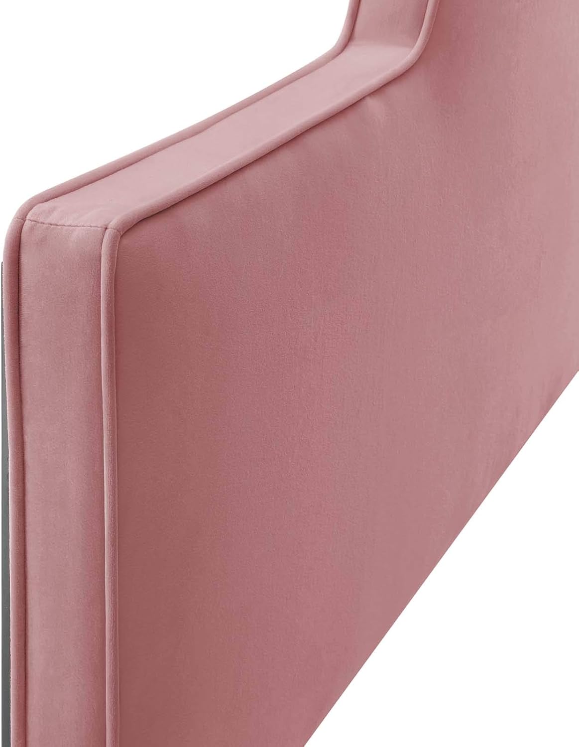 Modway MOD-6302-DUS Dawn Twin Performance Velvet Headboard, Dusty Rose