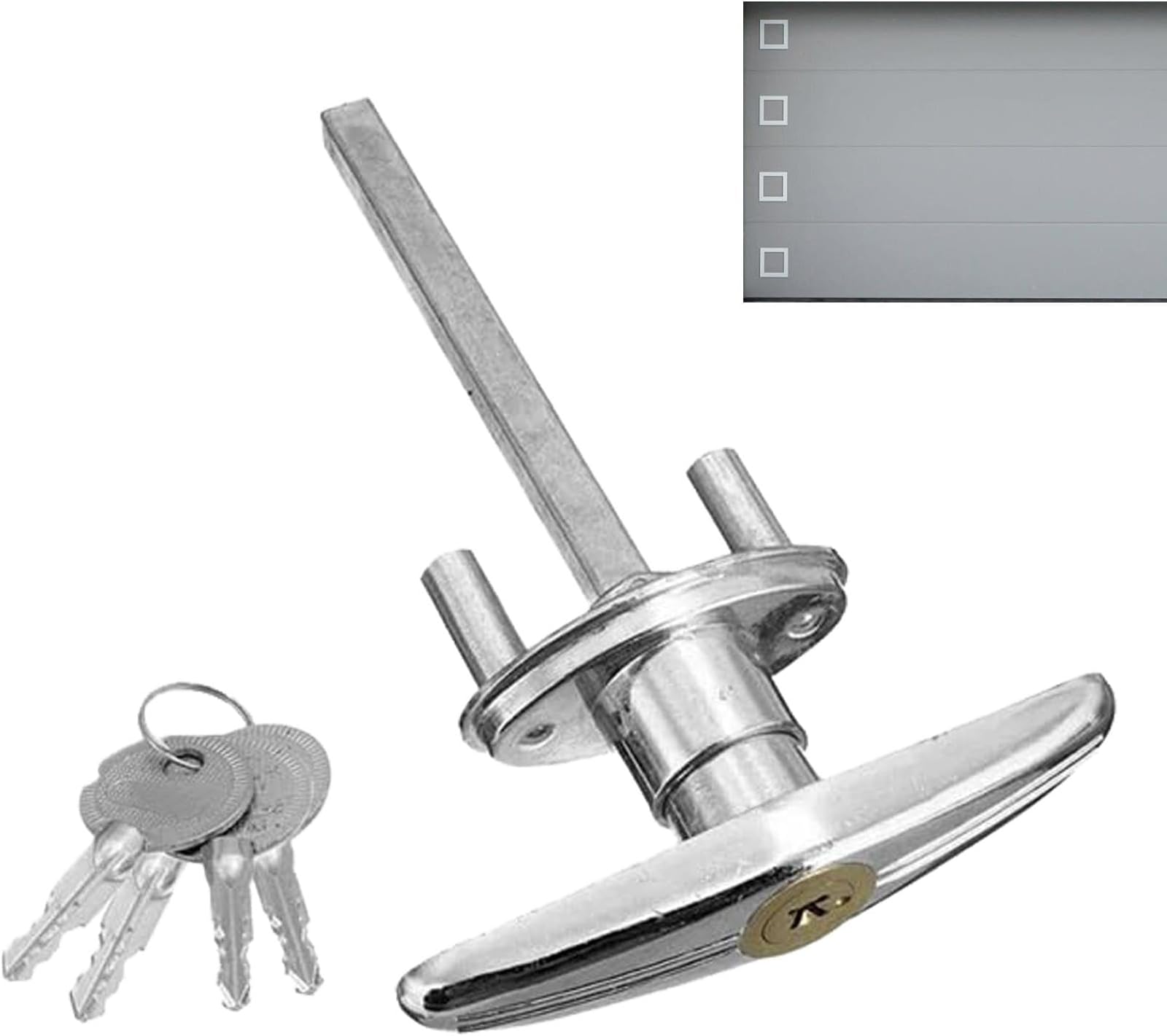 T Handle Locking Latch - Vehicles Lock Replacement Truck Top Locking T-Handles | Handle Lock Zinc Alloy Vehicles Door Lock Replacement, Zinc Alloy Twist Handle Latch for Truck Tops, Tonneau Covers