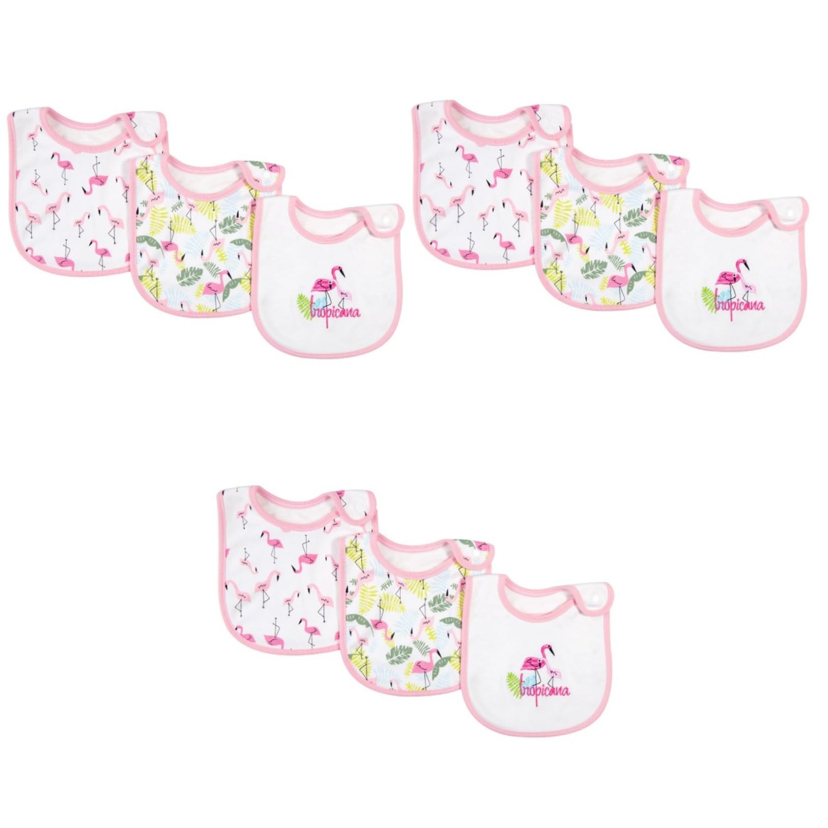 YARNOW Bavoirs Coton Imperméables avec Motif pour Nourrissons Serviette De Pratique pour Garçon Fille Lors des Repas
