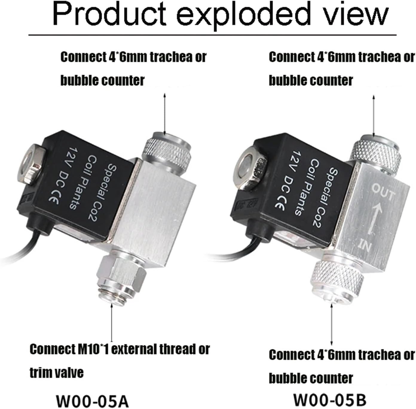 Aquarium Solenoid Valve CO2 System Regulator Aquarium Accessories Electric Low Temperature Magnetic Valve for Fish Tank(Double Head) image 4