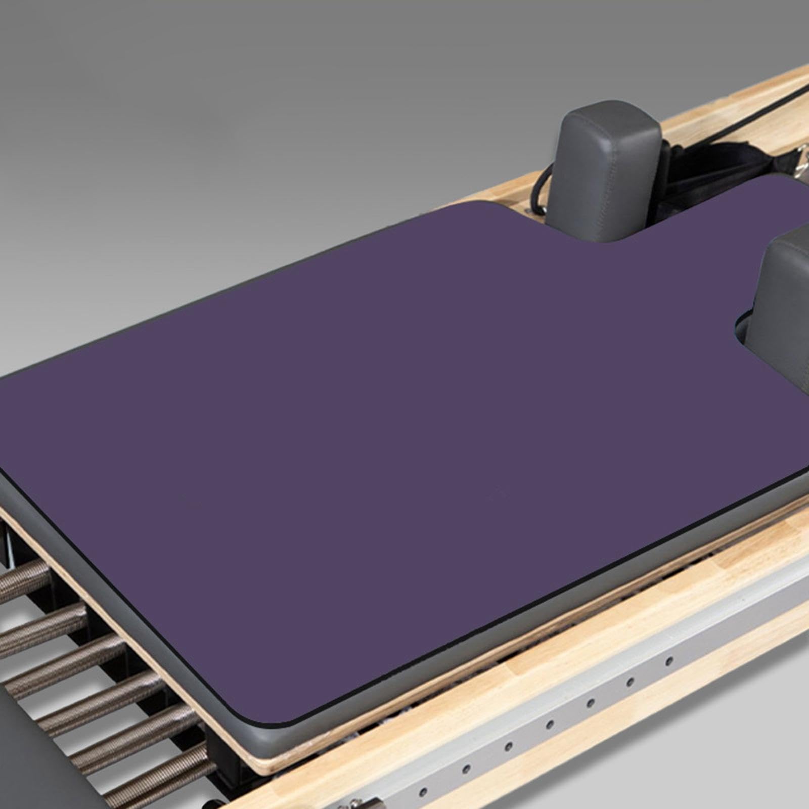 Tappetino per Pilates Reformer, Tappetino per Esercizi Portatile, Spesso, Professionale, con Gomma, Assorbente del Sudore, con Borsa a Rete P, Viola