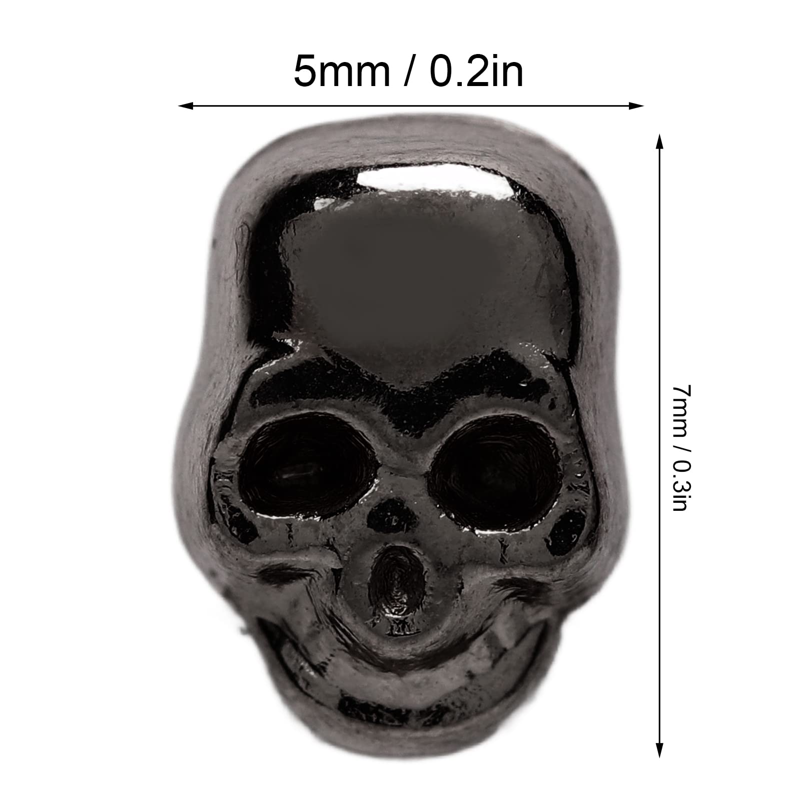 Skull Rivets, 200 Sets Gothic Style Skull Stud Accessories, Sewing Supplies for Clothing, Shoes and Bags Decoration(Alloy Color)