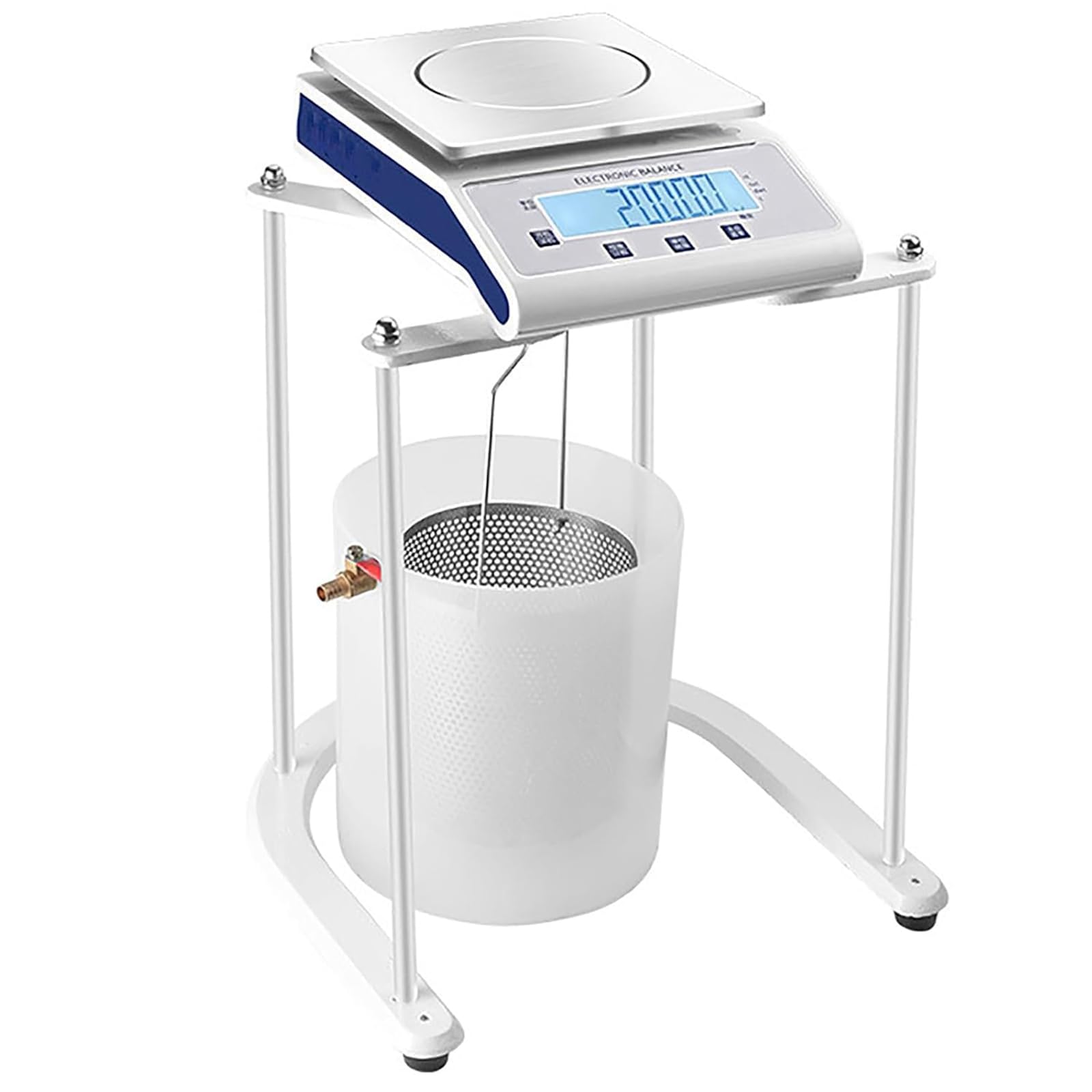 YZHYYDS Electronic Hydrostatic Balance, Lab Digital Hydrostatical Scale With LCD Backlight Display, 5000g Capacity and 0.1g Readability, Unit G/kg/lb Switchable, Rechargeable, for Industrial