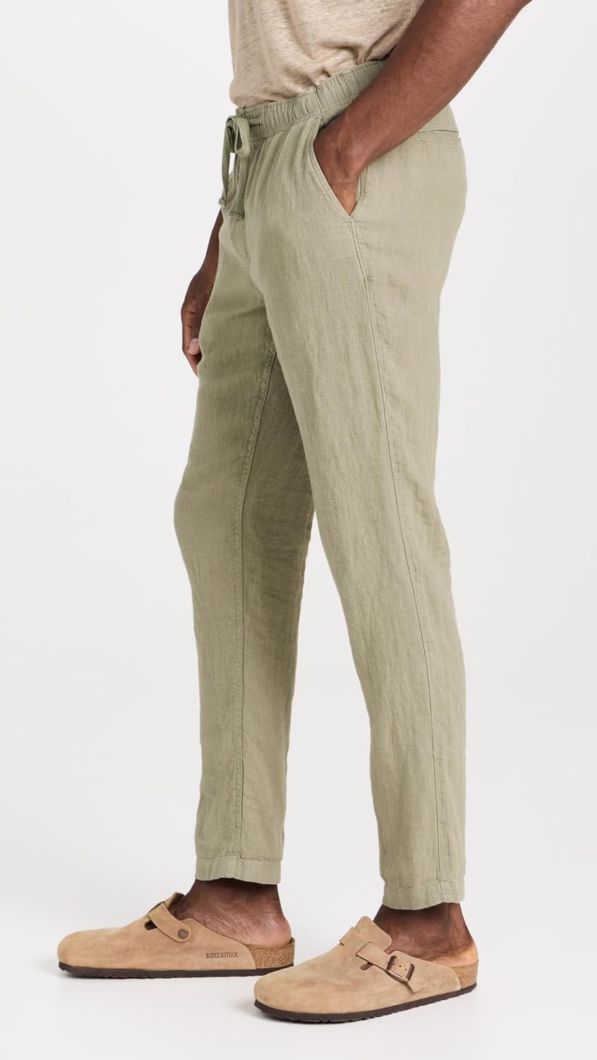Faherty Men's Linen Drawstring Pants - Image 4