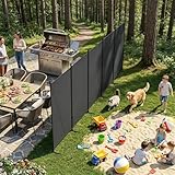 UISEBRT Paravent Outdoor wetterfest mit Abspannleinen und Heringen,Klappbar Freistehend...