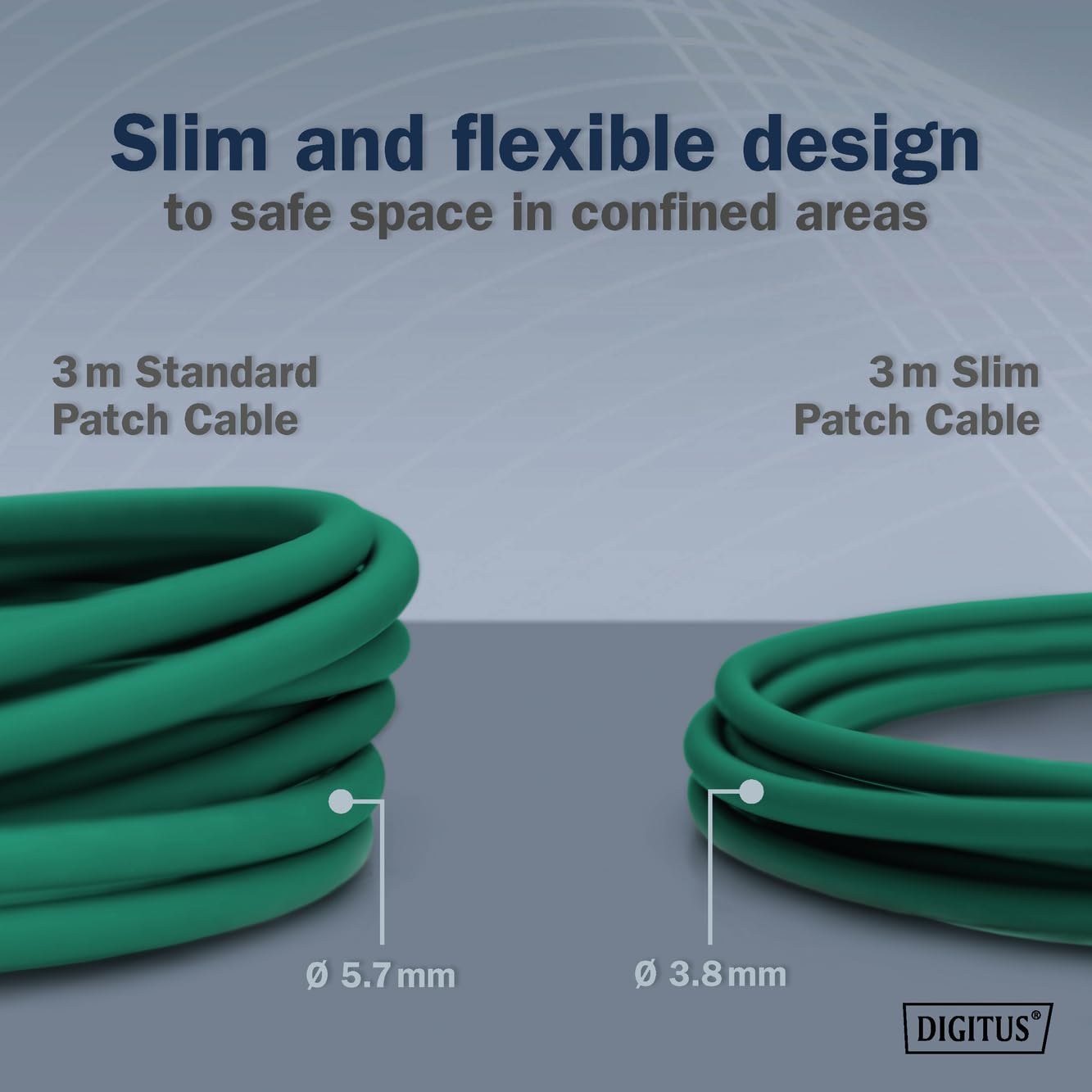 DIGITUS Câble LAN Cat 6A – 5 m – 10 pièces – Slim – F/FTP – Vert | 10 Gbit/s – Blindé – PoE+ – AWG 32/7 – LSZH – Câble réseau RJ45 – Compatible Cat 6 et Cat 7