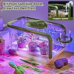 Mostop Kit de culture de plantes pour enfants - Kit de culture de serre de jardinage pour enfants avec irrigation par drip et croissance des lumières, science STEM Jouets Terrarium Kits pour Garçons Filles 4-8 ans Ensemble de jardinage