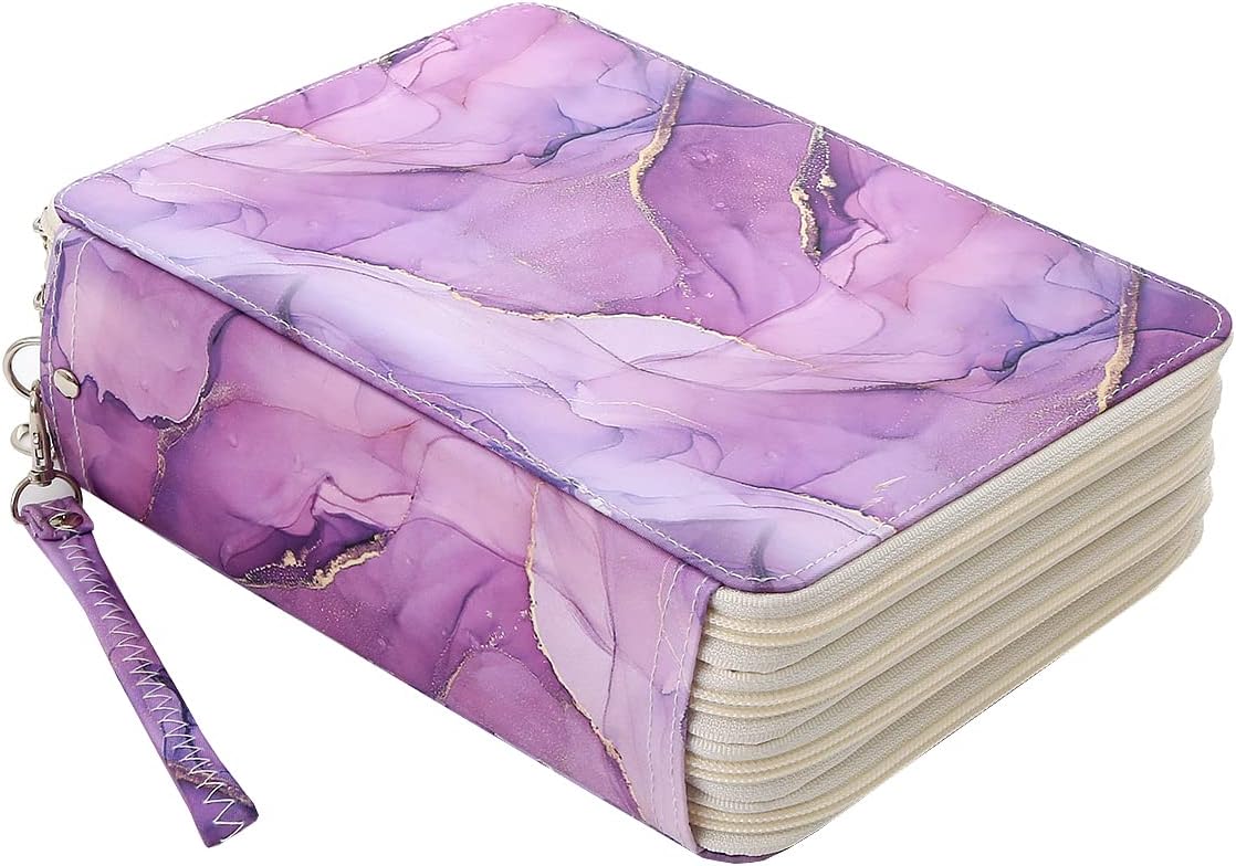 DABAIXIONG Astuccio per matite ad alta capacità 60/72/100/120 slot per matite da colorare portapenne organizer per pennarelli artistici, 100 fori
