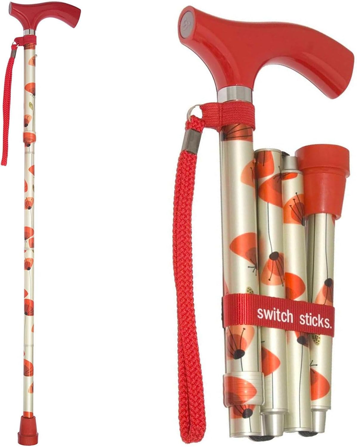 Switch Sticks Folding Walking Cane For Women & Men