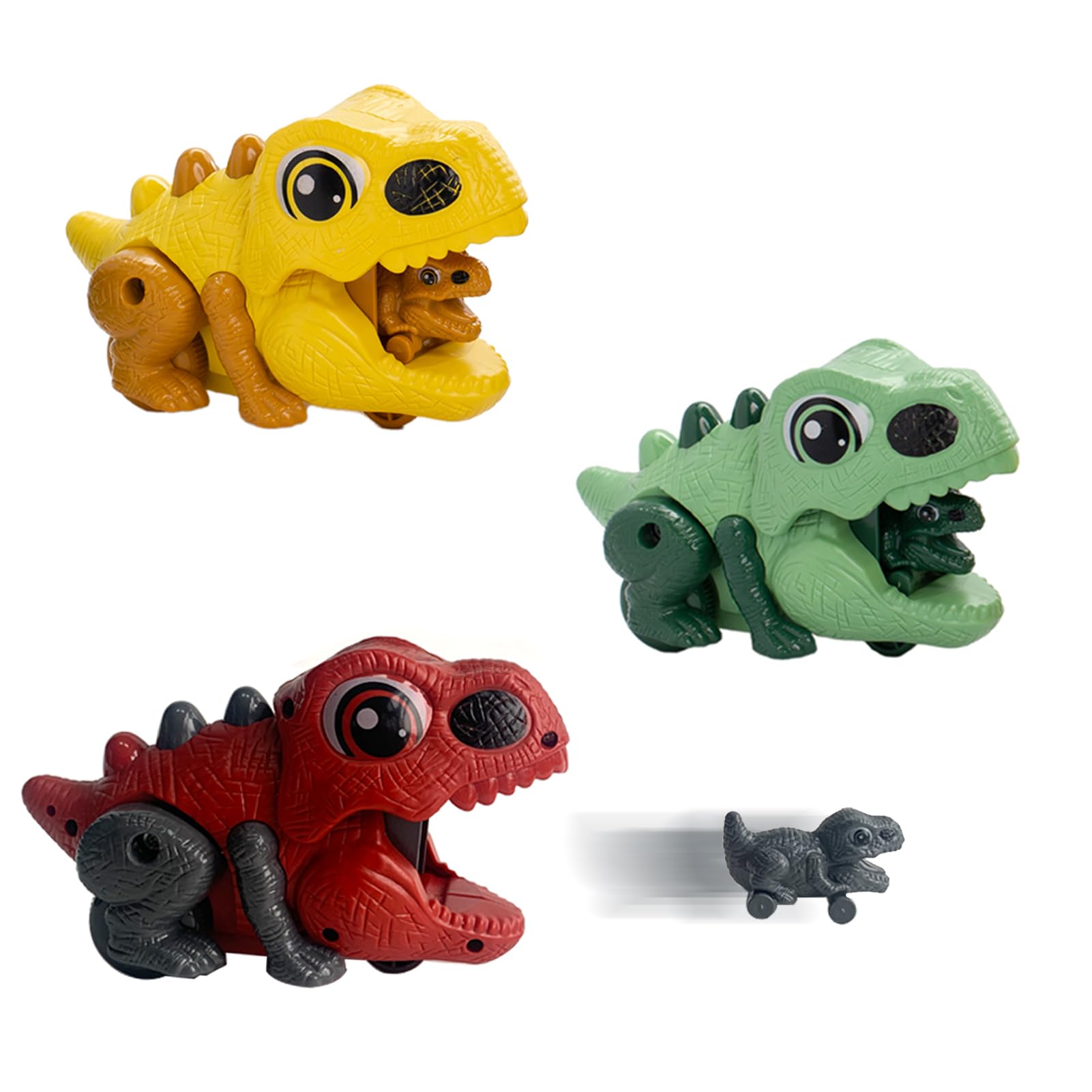 Tassino Dinosaur Car with Dinosaur Baby Toy for Kids, Cute Dino Trucks Vehicles Toy Set for Children Gift (3 PCS in 1) (B0C4D59DTD) Amazon Price History, Amazon Price Tracker
