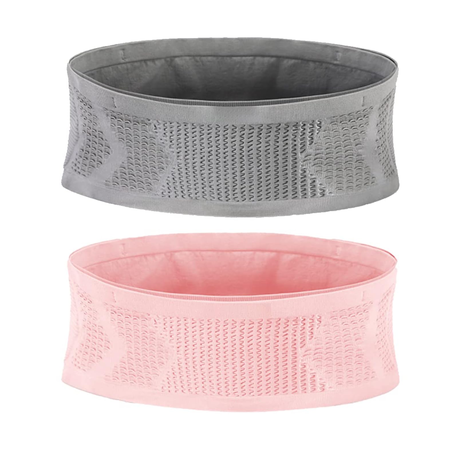2-Pack Running Belt, Grey and Pink Polyester Waist Bag and Fanny Pack for Men and Women, Fitness Pouch for Jogging, Gym, and Outdoor Sports-image-46