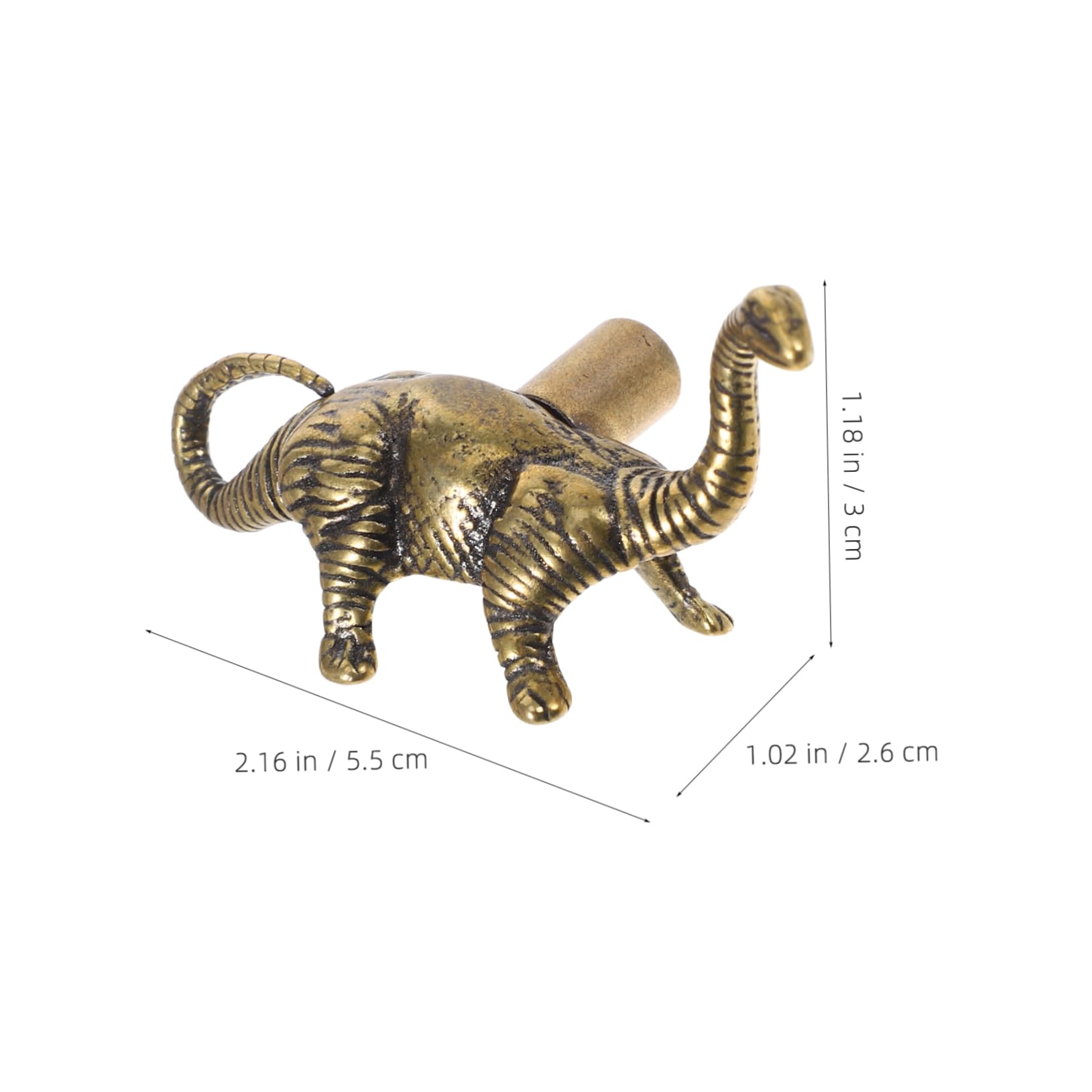 Veemoon Elegant Dinosaur Pull Handles Brass Drawer Knobs Boys and Girls' Decor Smooth Surface Easy Installation Furniture Hardware