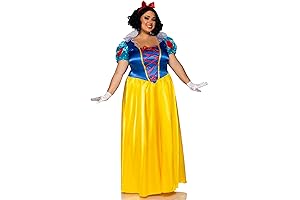 Classic Full-Figure Snow White Dress for Plus Size Women