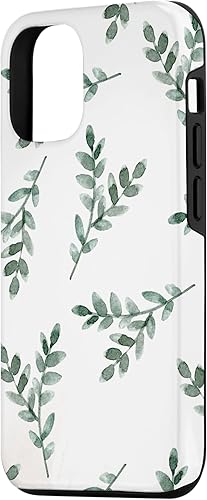 Miniatura 2 de Funda rosa neutra para iPhone 1212 Pro Follaje Verde Hoja Rama Botánica Planta Botánica