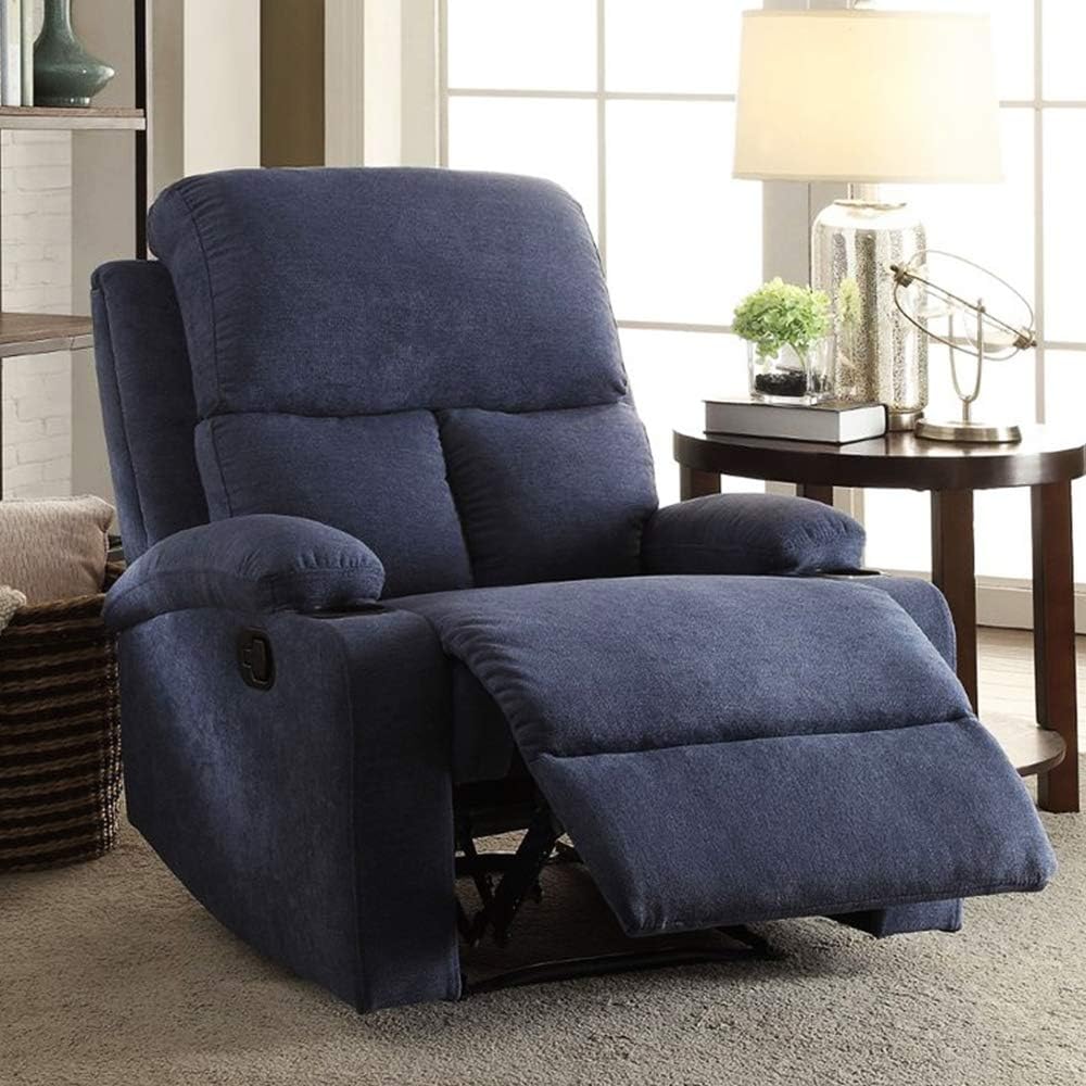 Furny Elisse Single Seater Recliner (Dark Blue)