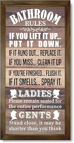 Miniatura 17 de Letrero Colgante de Reglas de Cocina en Madera, Decoración Rústica de Cocina en Madera, Letrero de Arte de Pared Impreso en Madera, Letrero Rústico