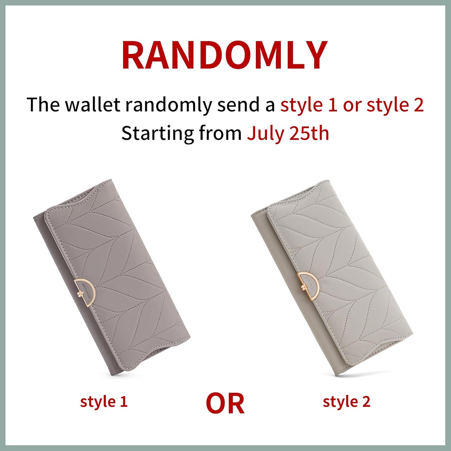 Leather Wallet for Women Trifold Womens' RFID Blocking Wallet Card Holder Purse Clutch with Zipper Coin Pocket,Drak Gray - Image 2