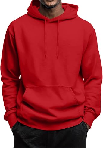 MenS Hoodies Big And Tall Fleece Pullover Hooded Sweatshirt Lightweight Long Sleeve Oversized Y2K Hoodie With Pockets