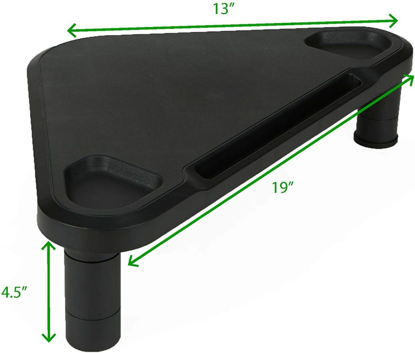 Up To 60% OFF Mind Reader PLTRISTA-BLK Triangle Stand, Durable Corner Plastic Riser, for Computer Monitor, Laptop, PC, MacBook, Black, 3 Leg