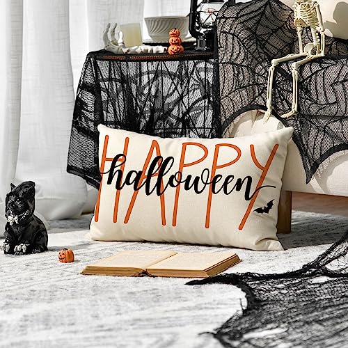 Halloween Bat Pillow Cover - 12x20 Inch Modern Home Decor - Image 2