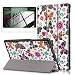 Produktbild LJSM Hülle + Schutzfolie für Lenovo Tab M10 FHD Plus 10.3" TB-X606F / TB-X606X - HD Gehärteter Film Displayschutz, PU Leder Tasche Case Flip Schutzhülle Taschen - Butterfly