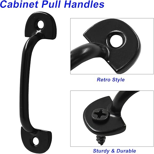 Miniatura 3 de Piutouyar 20 tiradores de gabinete estilo vintage, manijas de puerta de granero de aleación de zinc, manija de puerta rústica, manija de puerta de