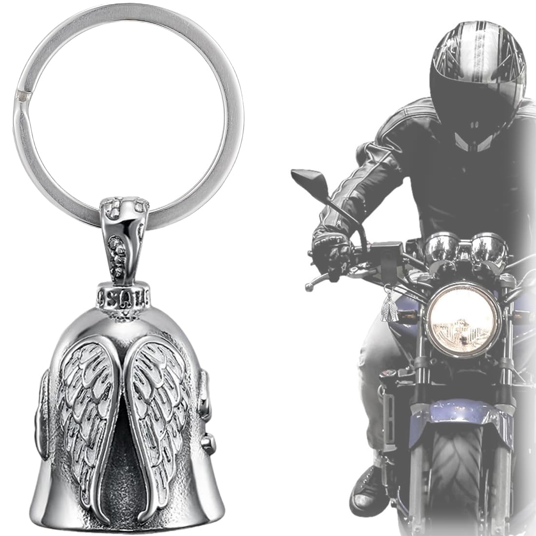 Campana Guardian Moto Luylmo Guardian Bell Biker Bell, Campana De Motocicleta, Amuleto De La Campana Biker
