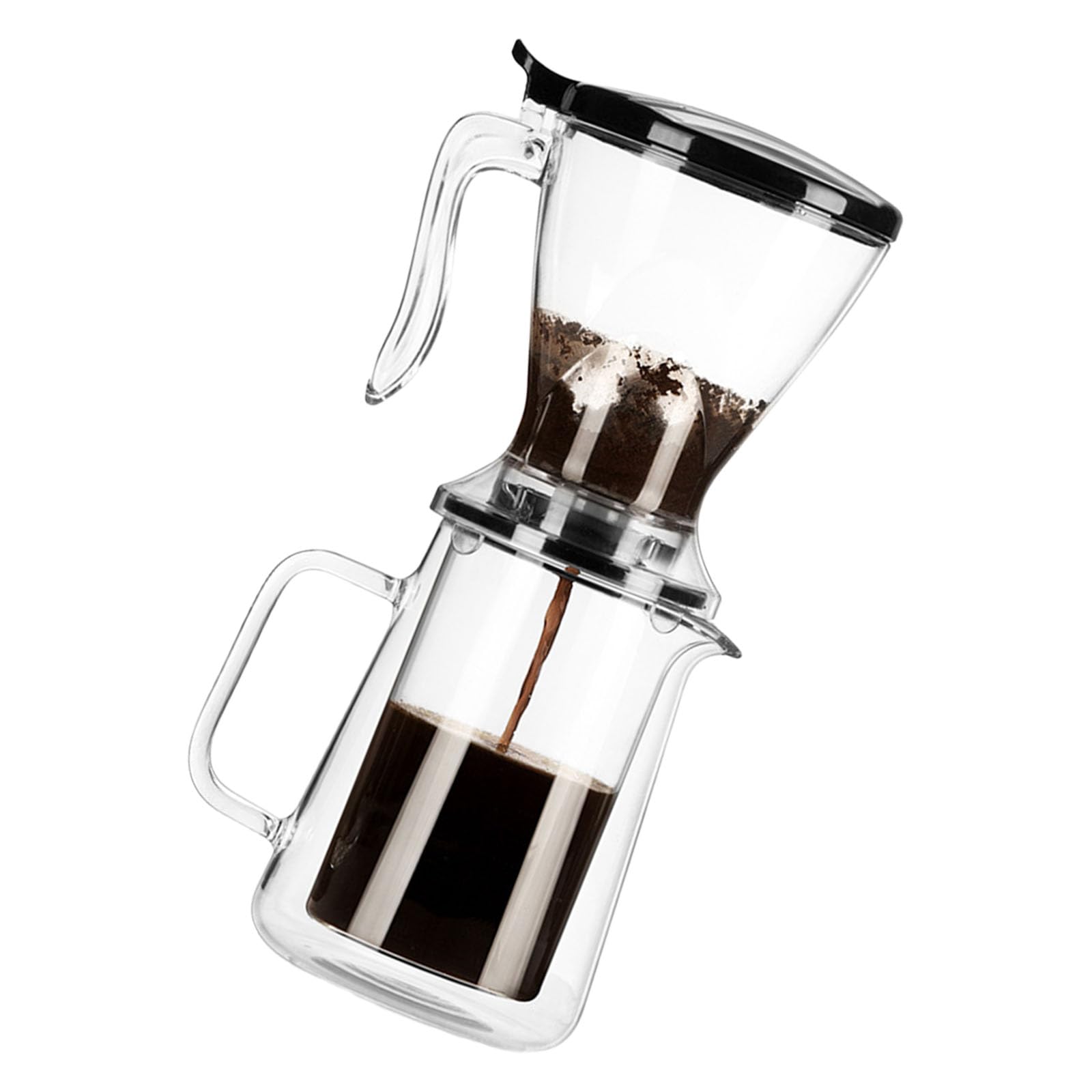 Kalttoy Multicolor Innovative Coffee Dripper Filter Cup With 650Ml Borosilicate Glass Carafe For Home Pours-Over Brewing And Offices Use Hand Brewed Coffee Set