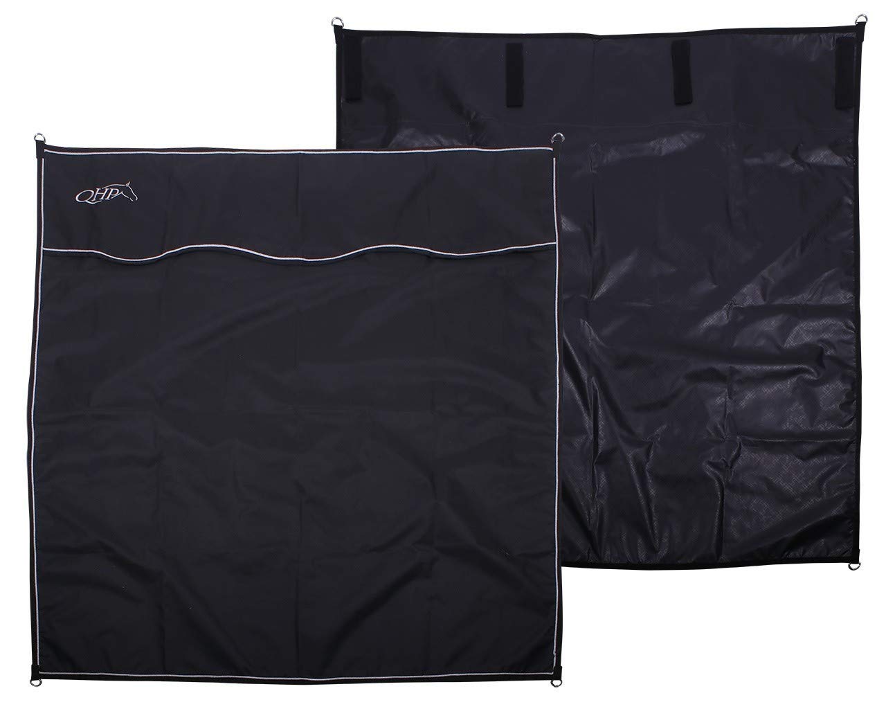 ARBO-INOX® Stallvorhang Boxenvorhang – Wasserdichter Sichtschutz – Polyester 170x180cm Schwarz